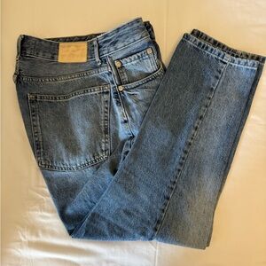 Everlane Curvy '90s Cheeky Straight Jeans in Blue